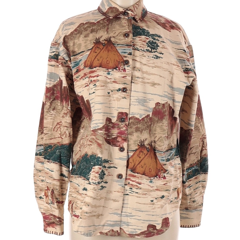 Vintage Pine Cove Western Button-Up Shirt 8